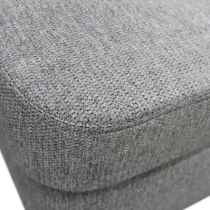 U-formad hörnsoffa SERPA med bäddfunktion och förvaring, vänster, grå