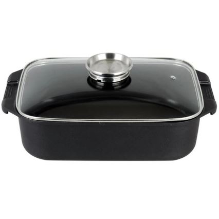 Ugnsform med lock TORO 6,5 l 34,5x10x24,5 cm svart