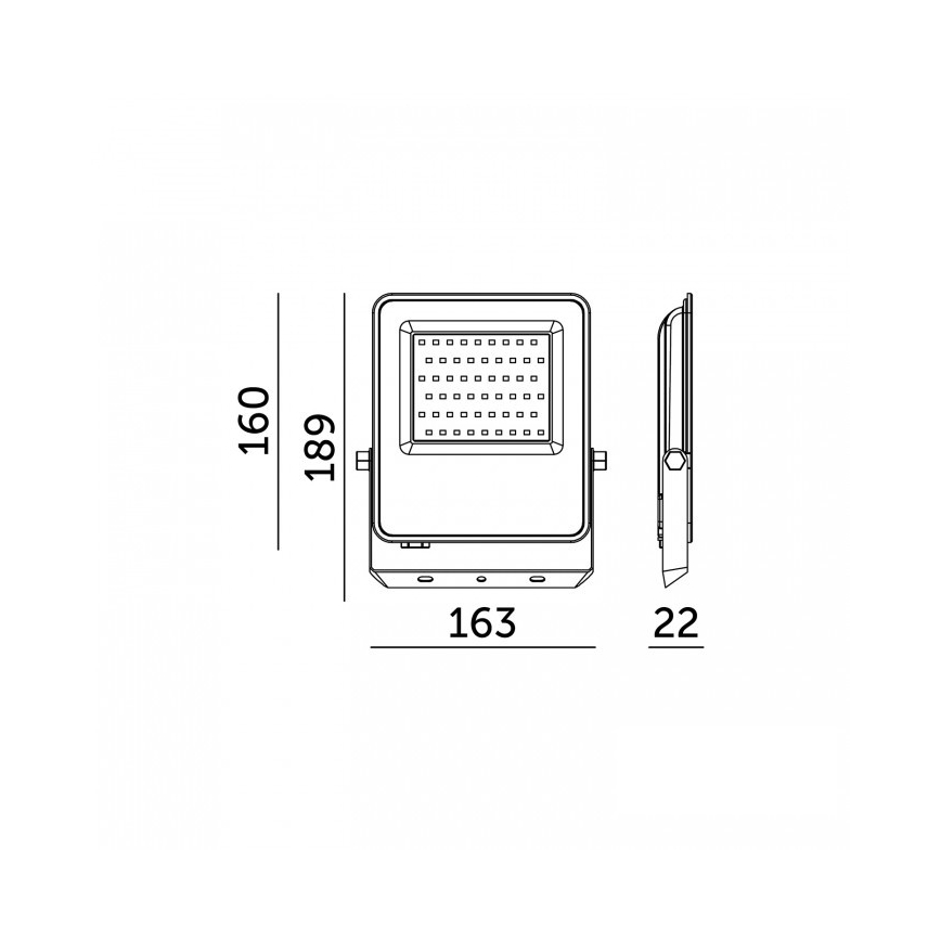ULSAN LED-strålkastare 50W 230V 4000K IP65