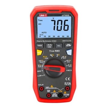 Uni-T UT161D Multimeter, 4xAAA batterier