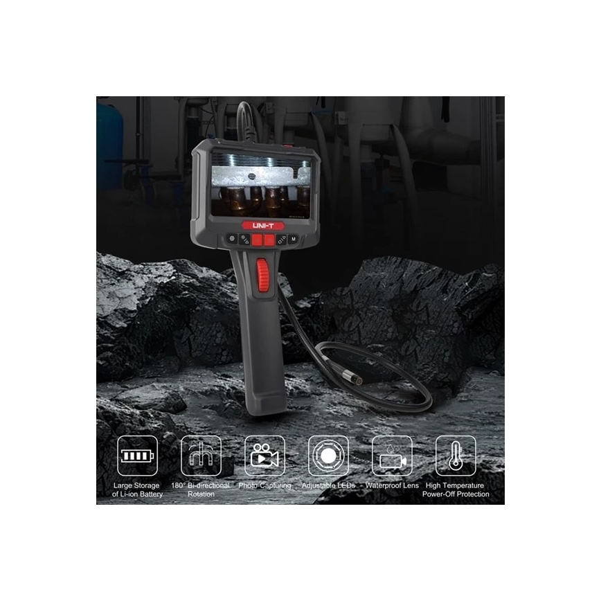 Uni-T UT663B - Inspektionskamera 3,7 V 3000 mAh IP67 3 m