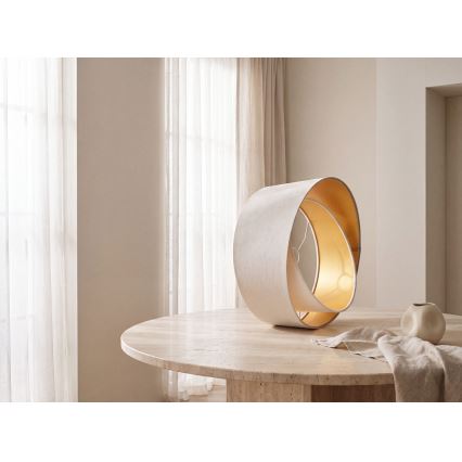 Universell lampskärm GALAXY E27 Ø 45 cm beige/vit/guld