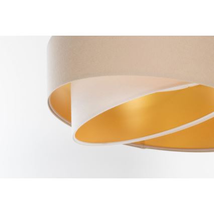 Universell lampskärm GALAXY E27 Ø 45 cm beige/vit/guld
