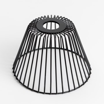 Universell lampskärm CURITIBA Ø 21 cm, svart