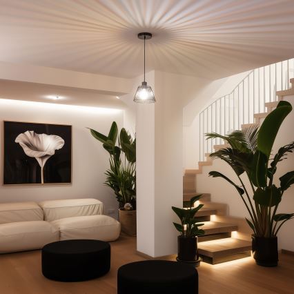 Universell lampskärm CURITIBA Ø 21 cm, svart