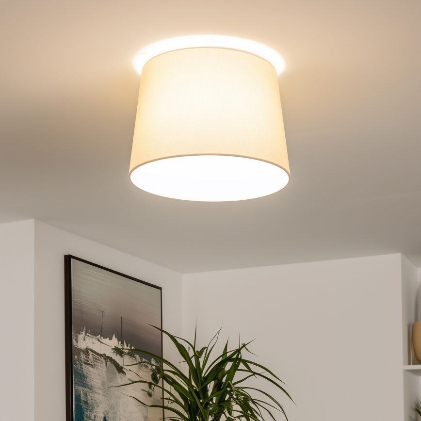 Universell lampskärm KERIA Ø 30 cm beige