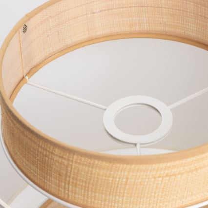Universell lampskärm KERIA Ø 30 cm beige/vit