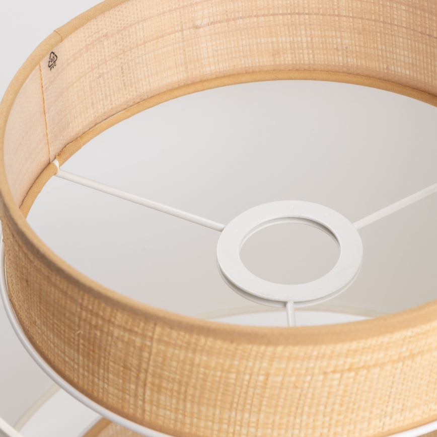 Universell lampskärm KERIA Ø 30 cm beige/vit