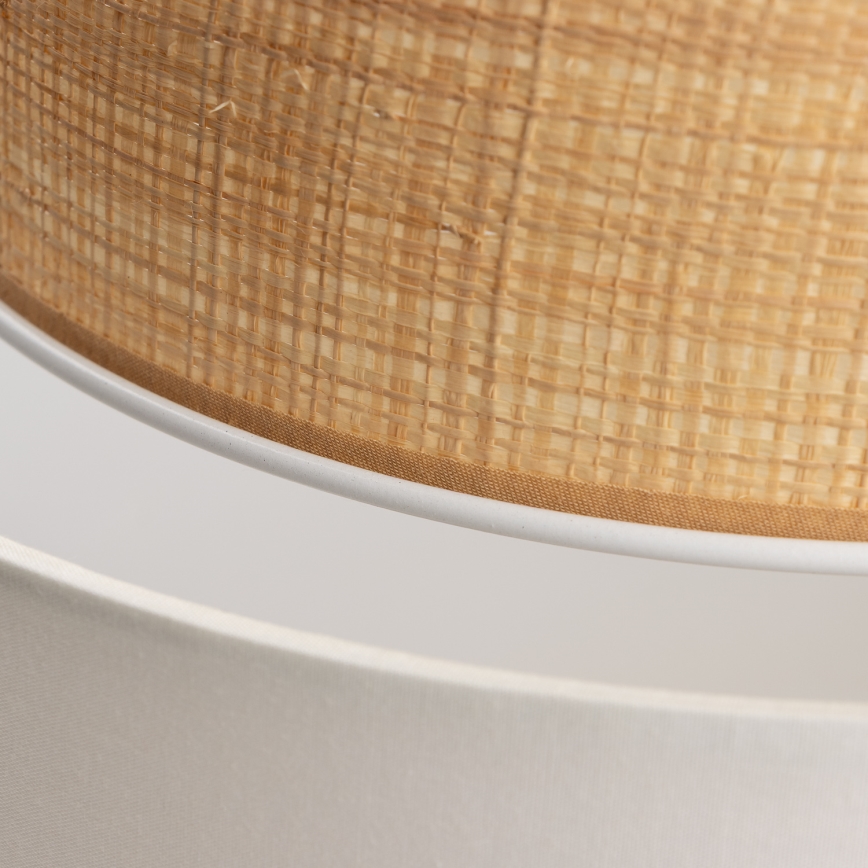 Universell lampskärm KERIA Ø 30 cm beige/vit