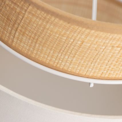 Universell lampskärm KERIA Ø 30 cm beige/vit