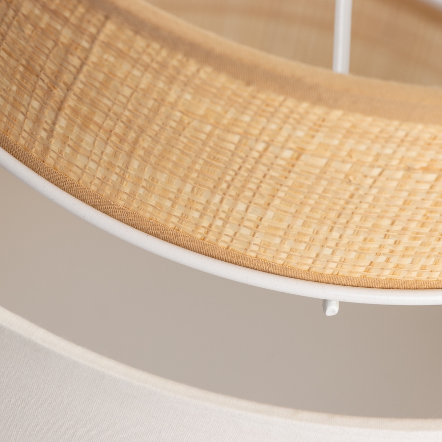 Universell lampskärm KERIA Ø 30 cm beige/vit