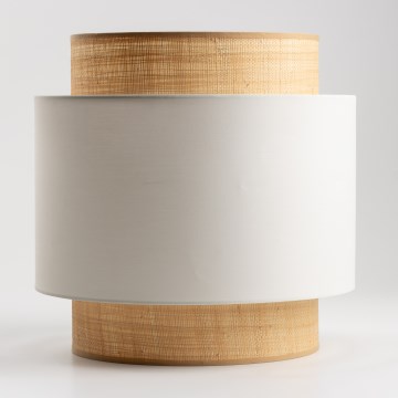 Universell lampskärm KERIA Ø 40 cm beige/vit