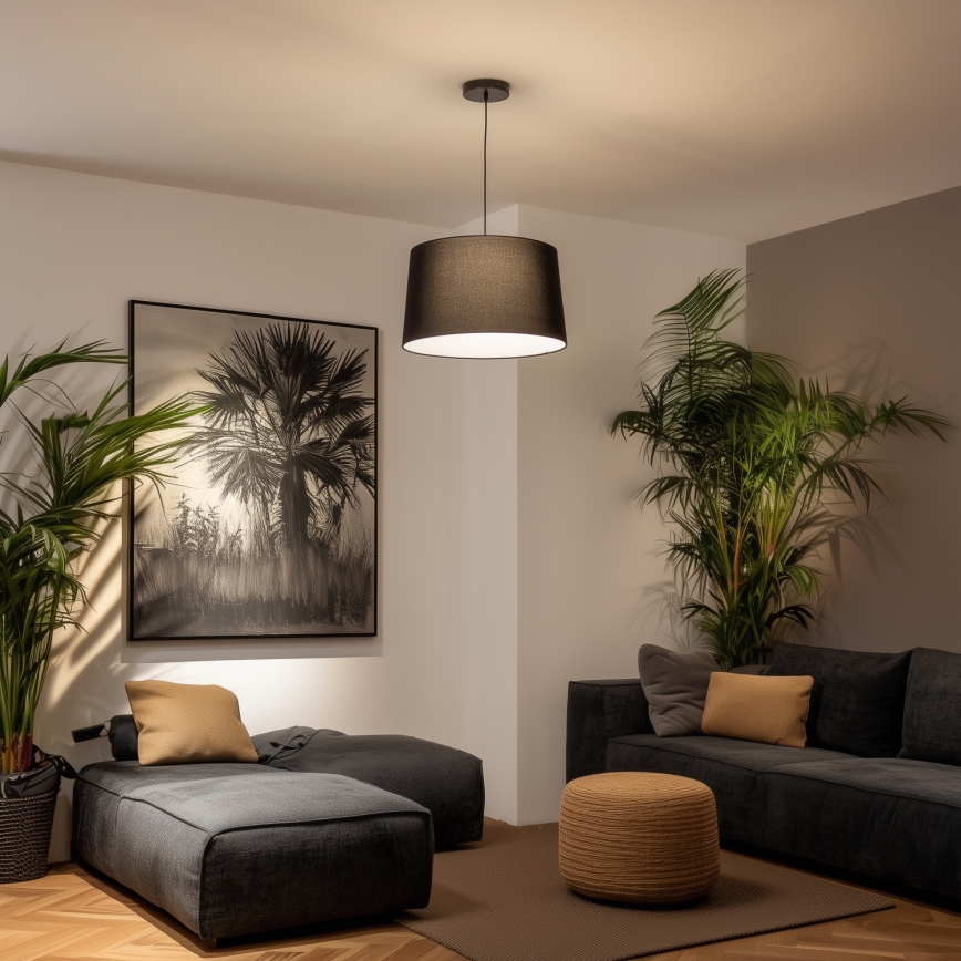 Universell lampskärm KERIA Ø 45 cm svart