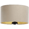 Universell lampskärm STANDARD E27 Ø 45 cm beige/guld
