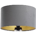 Universell lampskärm STANDARD E27 Ø 45 cm grå/guld