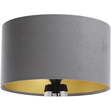 Universell lampskärm STANDARD E27 Ø 45 cm grå/guld