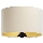 Universell lampskärm STANDARD E27 Ø 45 cm kräm/guld