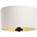 Universell lampskärm STANDART E27 Ø 45 cm vit/guld