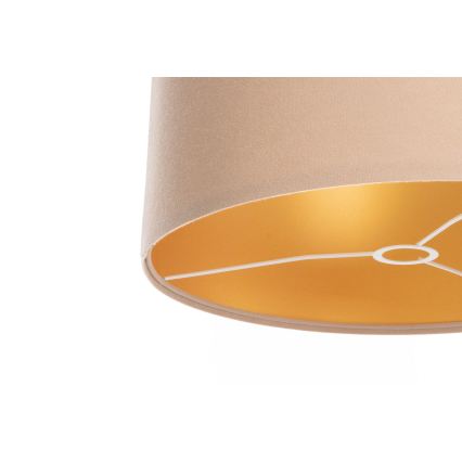 Universell lampskärm STANDARD E27 Ø 45 cm beige/guld