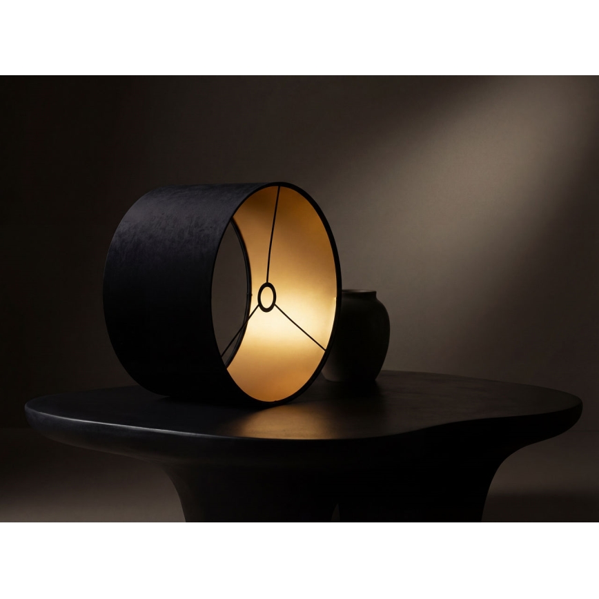 Universell lampskärm STANDARD E27 Ø 45 cm svart/guld