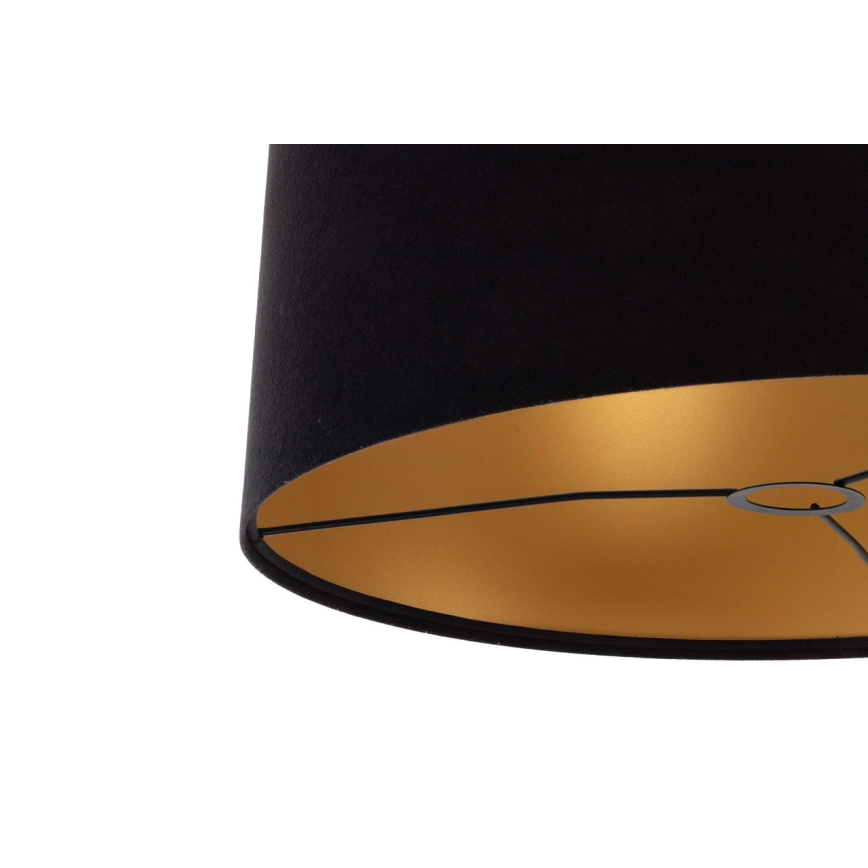 Universell lampskärm STANDARD E27 Ø 45 cm svart/guld