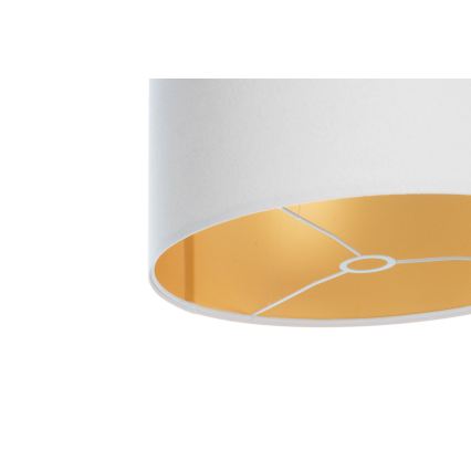 Universell lampskärm STANDART E27 Ø 45 cm vit/guld