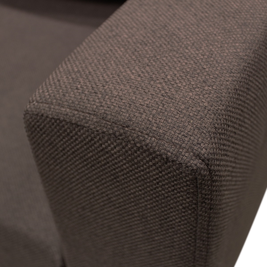 Universell U-formad hörnsoffa med bäddfunktion och förvaringsutrymme SEYA, brun