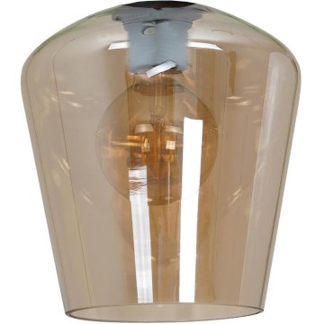 Universellt ersättningsglas SANTIAGO E27 diameter 18 cm rökig brun