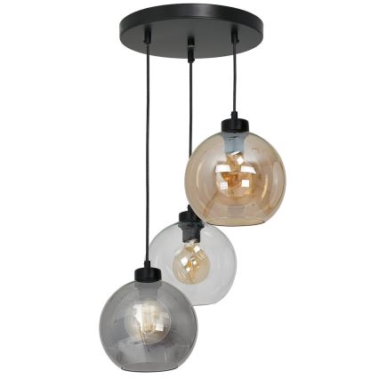 Universellt ersättningsglas SOFIA E27 Ø 20 cm röktonad beige