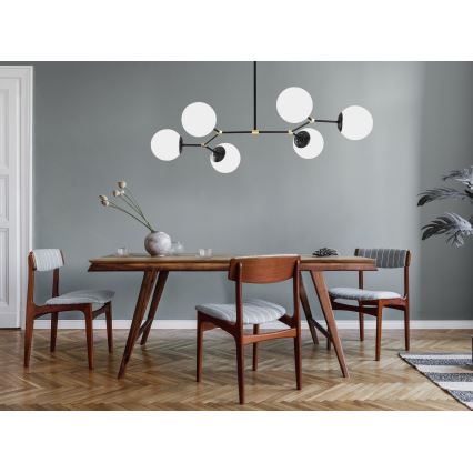 Upphängningsbar Ljuskrona  DAMAR 6xE27/40W/230V