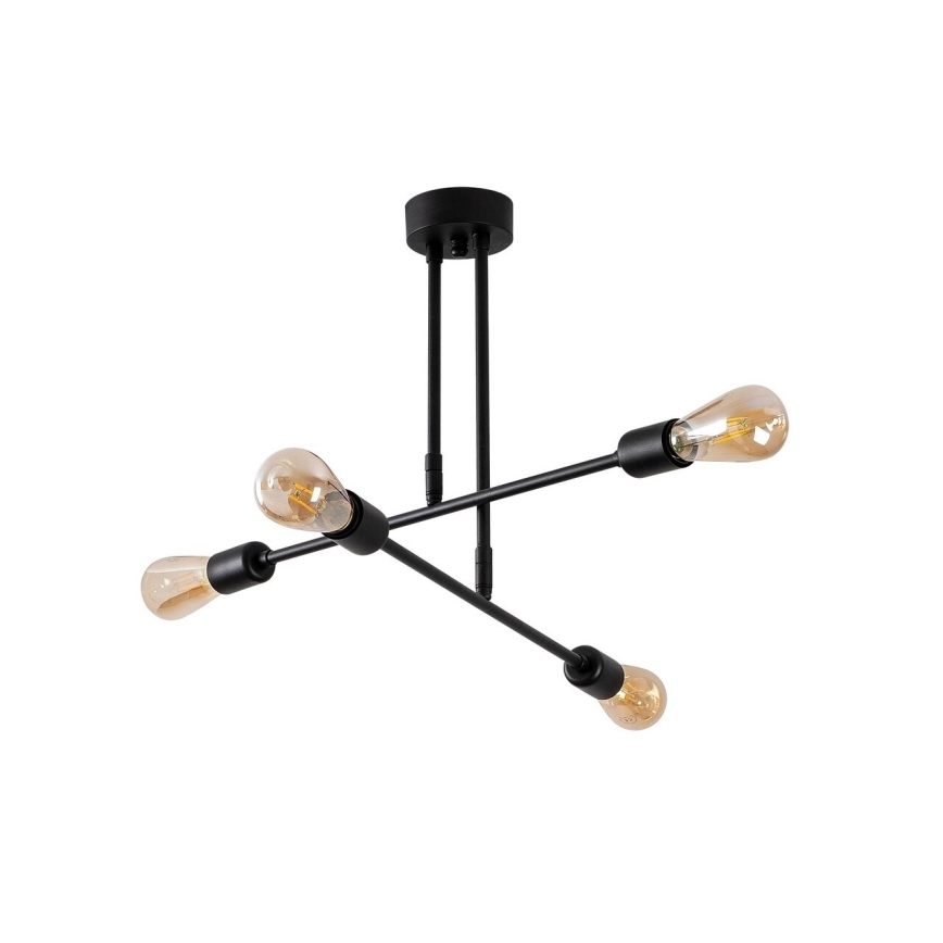 Upphängningsbar Ljuskrona  FLOWER 4xE27/40W/230V