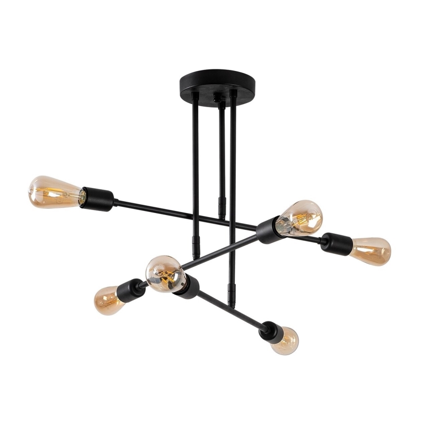 Upphängningsbar Ljuskrona  FLOWER 6xE27/40W/230V