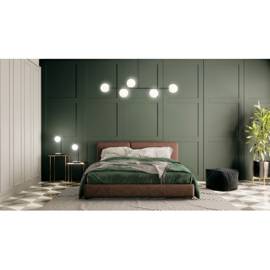 Upphängningsbar Ljuskrona  GAMA 5xG9/12W/230V svart