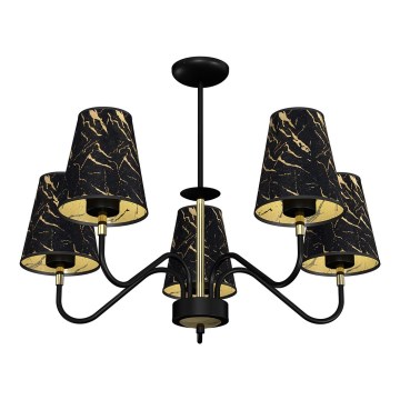 Upphängningsbar Ljuskrona  HERMES 5xE27/60W/230V