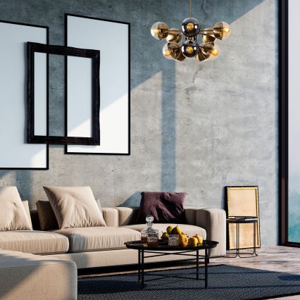 Upphängningsbar Ljuskrona  KARSOR 10xE27/40W/230V