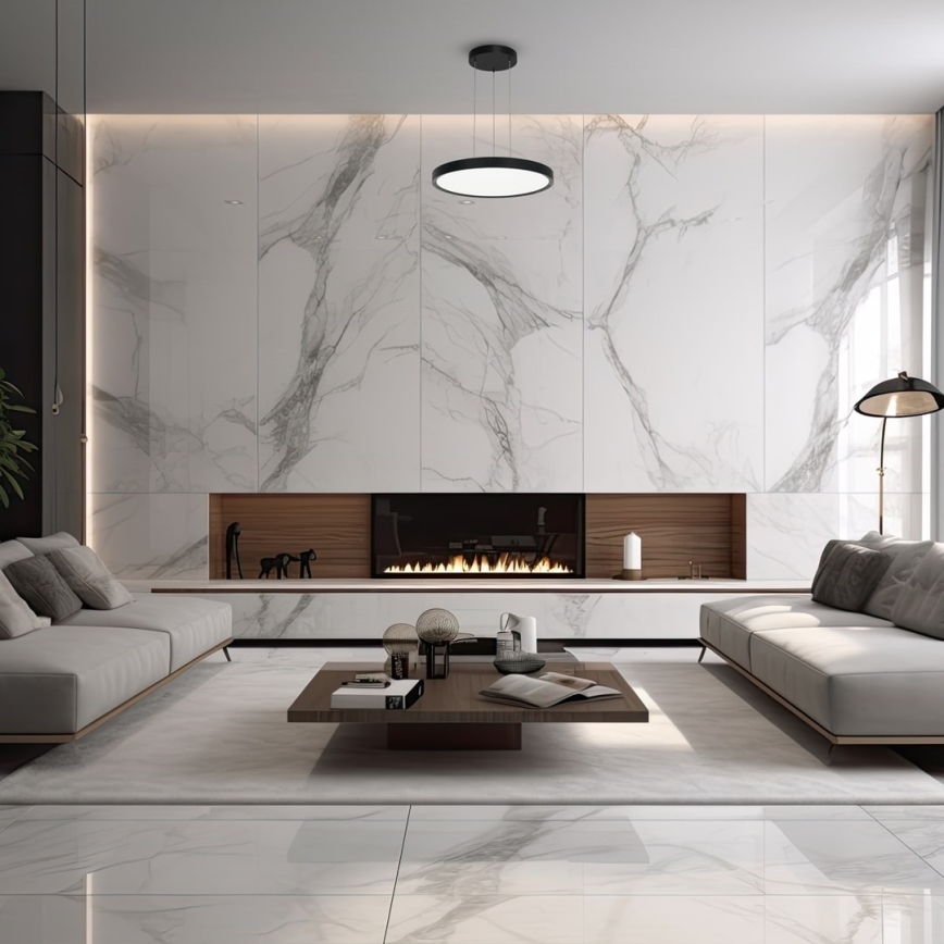 Upphängningssystem för lampor MAQ 18W/24W/50W 1m svart