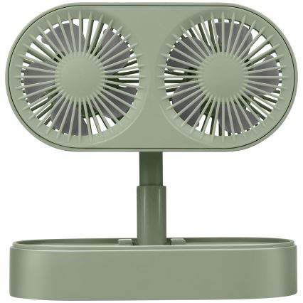 Uppladdningsbar bordfläkt 3,7 V 1200 mAh grön