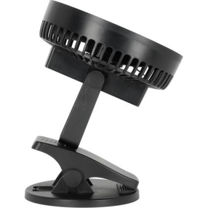 Uppladdningsbar bordfläkt med klämma VIENTO 6W/5V 2000 mAh svart