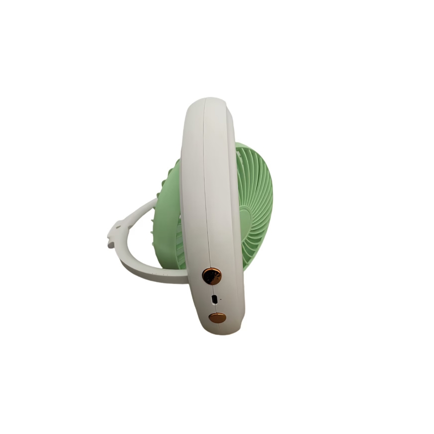 Uppladdningsbar bordsfläkt 4W/5V 1200 mAh vit