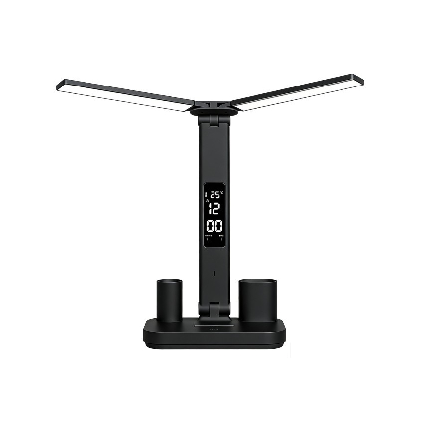Dimmbar uppladdningsbar LED-bordslampa NOBLITE P LED/5W/5V 3000/4000/6000K 2200 mAh svart