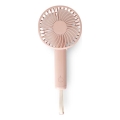 Uppladdningsbar fickfläkt 5W/5V 1200 mAh rosa