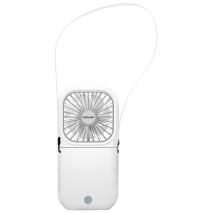 Uppladdningsbar fickfläkt 5W/5V 2500 mAh vit