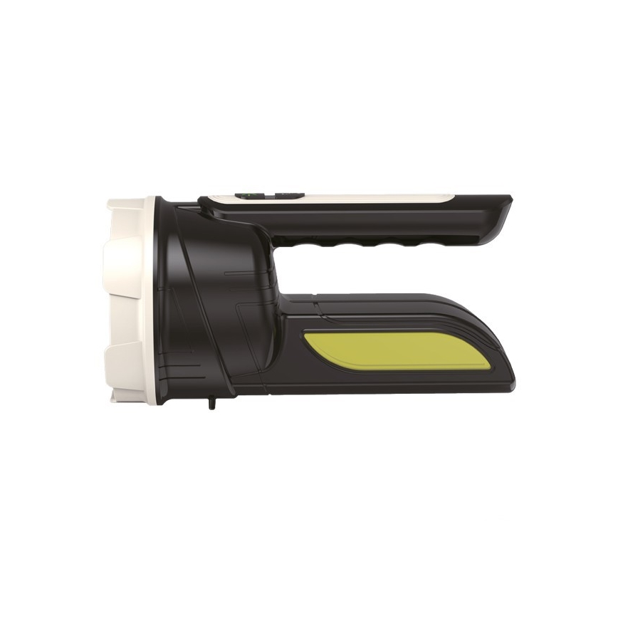 Uppladdningsbar LED-ficklampa 2xLED/3W/5V 210 lm 1200 mAh svart