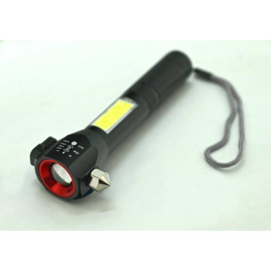 Uppladdningsbar LED-ficklampa LED/3W/5V 200 lm 1200 mAh