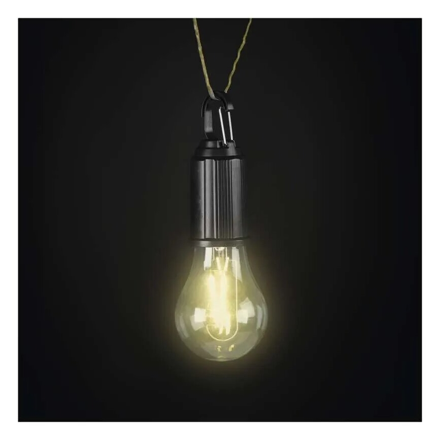 Uppladdningsbar LED-ficklampa, USB-laddning, IP44, 90 lm, 400 mAh