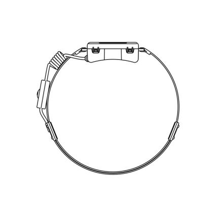 Uppladdningsbar LED-pannlampa 2xLED/5V 180 lm 900 mAh svart