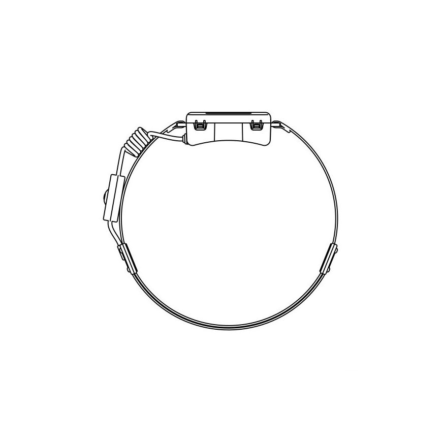 Uppladdningsbar LED-pannlampa 2xLED/5V 180 lm 900 mAh svart