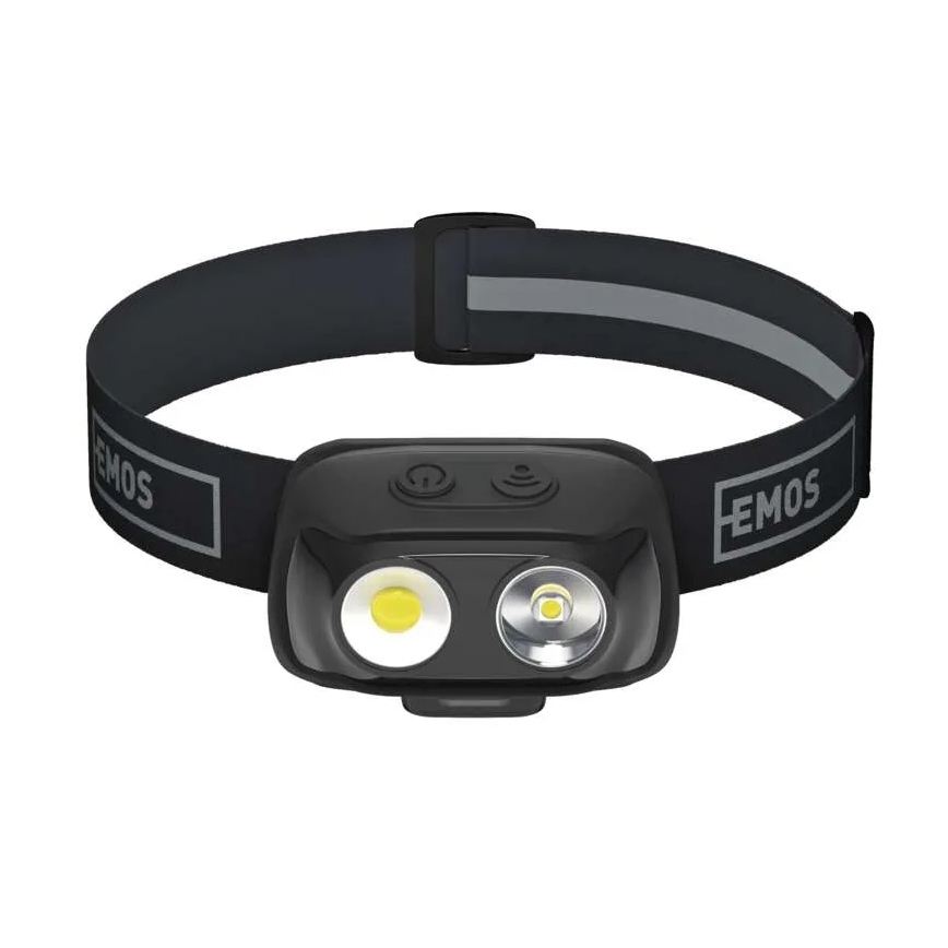 Uppladdningsbar LED-pannlampa LED/USB 1200 mAh