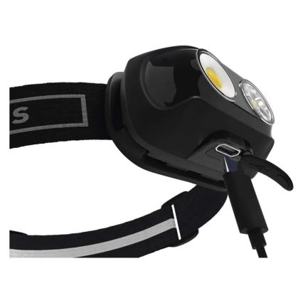 Uppladdningsbar LED-pannlampa LED/USB 1200 mAh