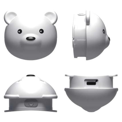 Uppladdningsbar LED-pannlampa LED/USB 500 mAh björn